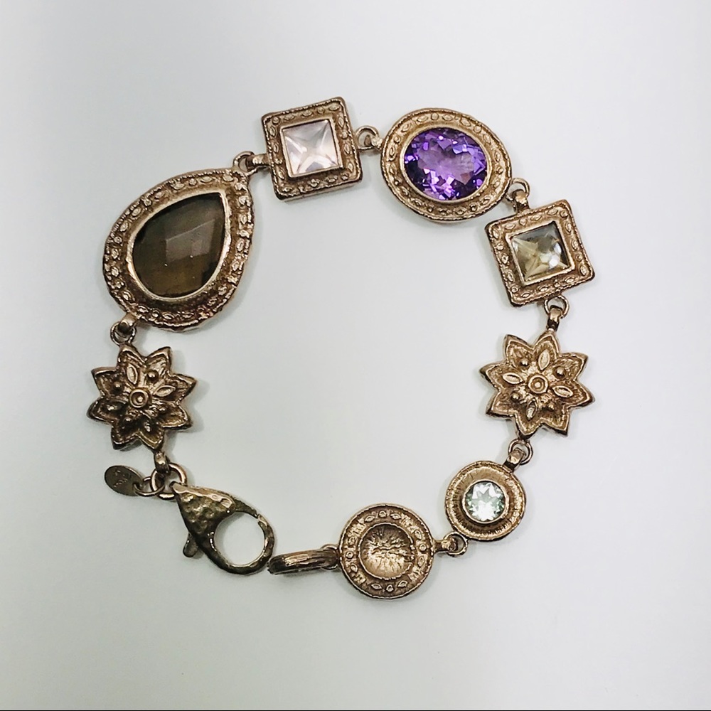 NWOT Bronzo D'Italia Gemstone Bracelet